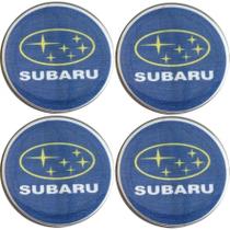 Jogo Emblema Adesivo de Calota Subaru 48mm 4 Peças