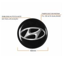 Jogo Emblema Calota Hyundai Resinado 48mm Jogo Emblema Calota Hyundai Resinado 48mm