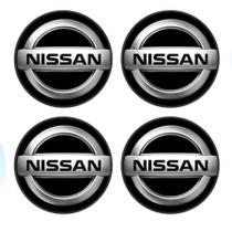 Jogo Emblema Calota Nissan Resinado 48mm Jogo Emblema Calota Nissan Resinado 48mm