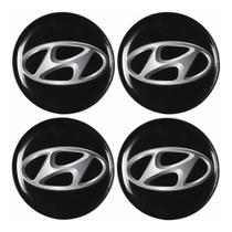 Jogo Emblema Hyundai Botom Para Calotinha Roda Esportiva Calota 48mm 50mm 51mm 54mm 55mm 56mm