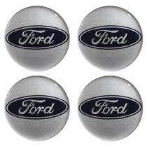 Jogo Emblema Resinado Ford Para Roda Calota Centro Roda 48mm