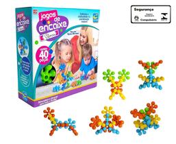 Blocos de Montar Jogo de Encaixe 40 Peças Cometa – DreamToys