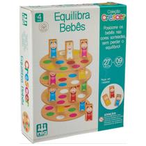 Jogo Equilibra Bebês Madeira - Ref 0453 Nig Brinquedos Jogo Equilibra Bebês Madeira - Ref 0453 Nig Brinquedos