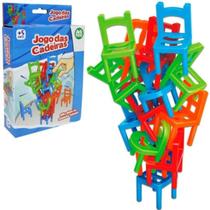 Jogo Equilibrar Cadeiras Brinquedo 24 Pçs Presente Sobe Sobe - Ark Toys