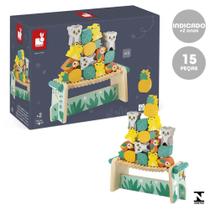 Jogo Equilibrio Empilha Animais Tropik Educativo Janod