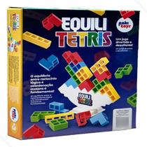Jogo EquiliTetris Pakitoys 16 Peças Torre Tetris 3D Crianças Equilíbrio
