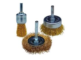 Jogo Escova Aço Circular/Pincel/Conica 1/4" 3 Peças Heavy Duty Jogo Escova Aço Circular/Pincel/Conica 1/4" 3 Peças Heavy Duty