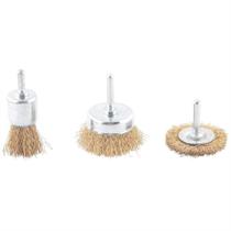 Jogo Escova Aço Vonder Com 3 Peças Circular Copo E Pincel