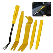 Jogo Espátulas Automotivas Nylon 5 Peças Instalação de Som, Alarmes e Manutenção Interna Jogo Espátulas Automotivas Nylon 5 Peças Instalação de Som, Alarmes e Manutenção Interna