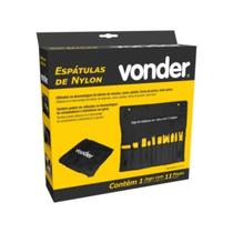 Jogo espatulas de nylon vonder para paineis, forros com 11 peças Jogo espatulas de nylon vonder para paineis, forros com 11 peças