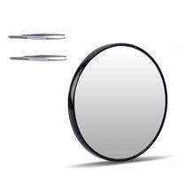 Jogo espelho Lente Aumento +2un pinça sobrancelha inox