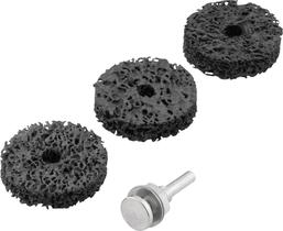 Jogo Esponja Abrasiva 50mm Haste 1/4 Médio Para Furadeira 4