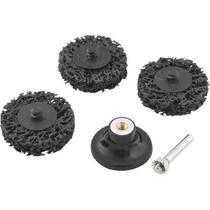 Jogo esponja abrasiva preta suporte c/trava 5pcs vd 1250005001