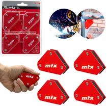 Jogo Esquadro Magnético 4kg 9755555 MTX - 4 Peças Jogo Esquadro Magnético 4kg 9755555 MTX - 4 Peças