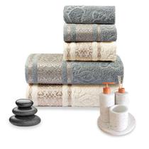 Jogo Essence 5 Peças Toalha de Banho Rosto e Tapete 100% Algodão