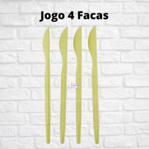 Jogo Estecas Facas 4 Peças Modelar Massas Biscuit Pasta Amer