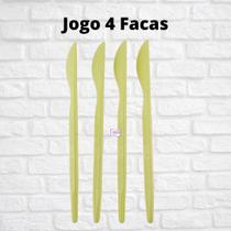 Jogo Estecas Facas 4 Peças Modelar Massas Biscuit Pasta Amer