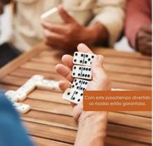 Jogo Estojo De Dominó De Osso Profissional Com 28 Peças Jogo Estojo De Dominó De Osso Profissional Com 28 Peças