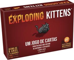 Jogo Exploding Kittens - Estratégia com Gatinhos Explosivos - Galapagos Jogos