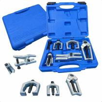Jogo Extrator Pivô Terminal Direção 5 Peças Universal com Maleta Aço Carbono Profissional Suspensão Automotiva Feron