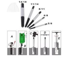 Jogo Extrator Saca Parafuso Quebrado 5 Peças