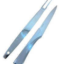 Jogo Faca e Garfo para Churrasco 2 Peças Inox 18/10 Magppie Jogo Faca e Garfo para Churrasco 2 Peças Inox 18/10 Magppie
