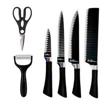 Jogo Facas 6 Peças - Aço Inoxidável Conjunto Tesoura