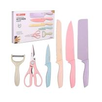 Jogo Facas Aço Profissional Utensilio Cozinha Cutelo Churrasco