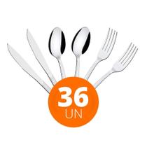 Jogo Facas Garfos Colheres Búzios 36 Pç Inox Ibag Tramontina Jogo Facas Garfos Colheres Búzios 36 Pç Inox Ibag Tramontina