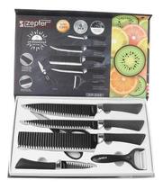 Jogo Facas Kit 6 Peças Cozinha Aço Inox Profissional Anúncio