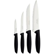 Jogo Facas Tramontina Plenus 4 Peças Inox Preto Cozinha Polipropileno Original Jogo Facas Tramontina Plenus 4 Peças Inox Preto Cozinha Polipropileno Original