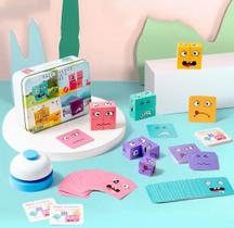 Jogo Face Cha ging Cube Building Blocks Autista Crianças Jogo de Mesa Early Educational Toys Presentes Infantis Jogo Face Cha ging Cube Building Blocks Autista Crianças Jogo de Mesa Early Educational Toys Presentes Infantis