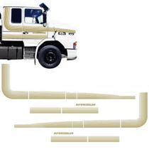Jogo Faixa Decorativa Cabine para Scania 112 T/R Dourado Premium Jogo Faixa Decorativa Cabine para Scania 112 T/R Dourado Premium