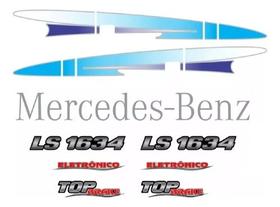 Jogo Faixas Emblema Mercedes Benz Ls 1634 19992004 Tapa Sol