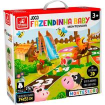 Jogo Fazendinha Baby Montessori em madeira 3355 - Brincadeira de Criança - BRINCADEIRA DE CRIANCA