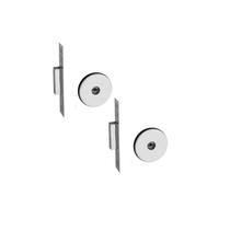 Jogo fechadura auxiliar trava segurança tetra pado 11000 inox polido cromada redonda 40mm mesma chave segredo dupla par Jogo fechadura auxiliar trava segurança tetra pado 11000 inox polido cromada redonda 40mm mesma chave segredo dupla par