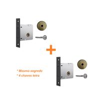 Jogo fechadura auxiliar trava segurança tetra stam 1004 antique ouro velho redonda 40 mm segredos iguais dupla par Jogo fechadura auxiliar trava segurança tetra stam 1004 antique ouro velho redonda 40 mm segredos iguais dupla par