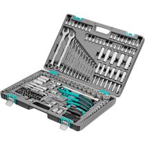 Jogo Ferramentas Completo 3/8", 1/2" e 1/4", CRV, S2 + Maleta c/ 216 Peças STELS 14115455 Jogo Ferramentas Completo 3/8", 1/2" e 1/4", CRV, S2 + Maleta c/ 216 Peças STELS 14115455