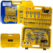 Jogo Ferramentas Soquete Completo + Chaves 99 Pçs Tramontina Jogo Ferramentas Soquete Completo + Chaves 99 Pçs Tramontina