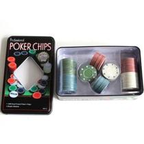 Jogo - Fichas p/ Poker - 100 fichas - Lextack