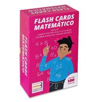 Jogo Flash Cards Matemático - 100 cartas com operações matemáticas - Booktoy