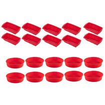 Jogo Forma Para Pães + Forma Redonda Sortida Silicone 10Un