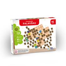 Jogo Formando Palavras em Madeira Educativo Infantil para Alfabetização - Pais & Filhos