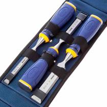 Jogo Formão Construção Irwin 3 Peças 1/2 3/4 1pol P Madeira