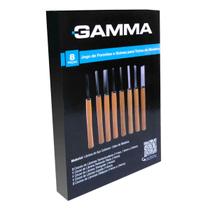 Jogo Formao Goiva Para Trabalhos Torno Madeira 8 pecas Gamma