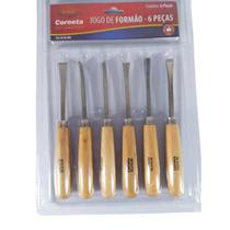 Jogo Formão para Escultura 6 Peças Corneta