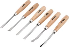 Jogo Formão Para Escultura Aço Carbono Com 6 Peças - Vonder