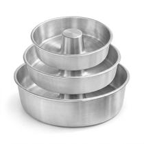 Jogo Formas Aluminio Bolo Caseiro Redondas 3 Pecas Cozinha