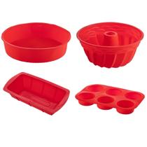 Jogo Formas Sortida Redonda Espiral Pães Cupcake Silicone