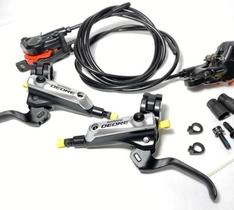 Jogo Freio A Disco Hidráulico Shimano Deore Br-m-596 Preto